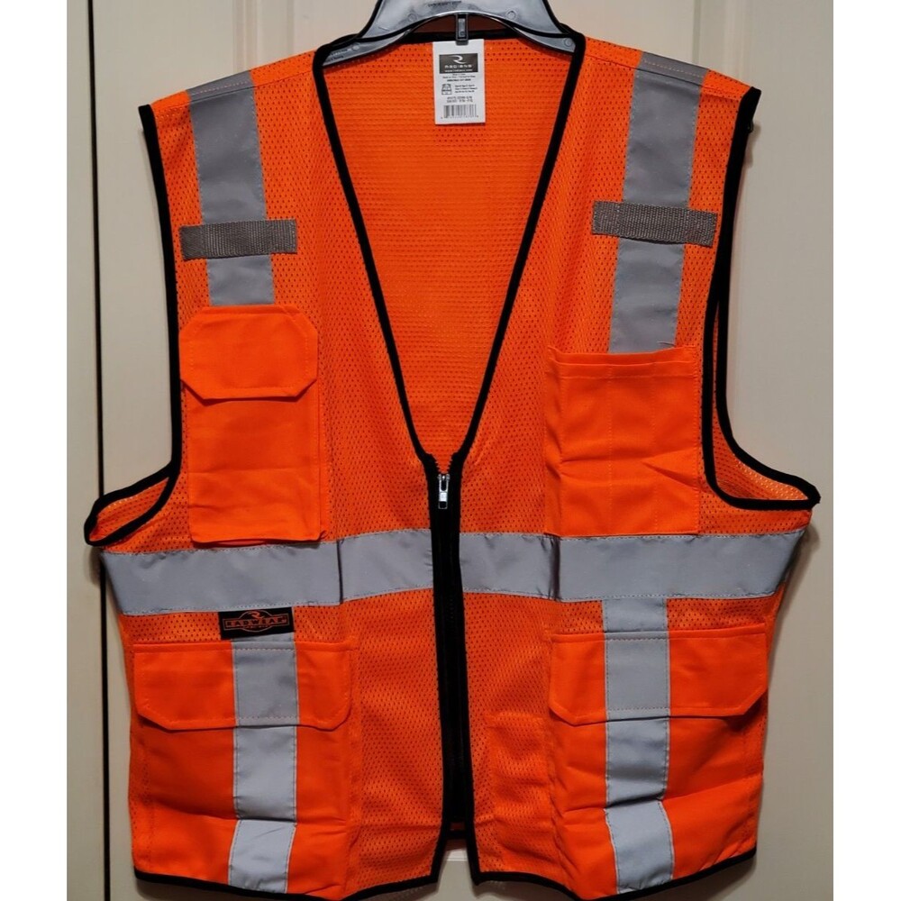 Radians SV7E-2ZOM-S/M Surveyor Industrial Safety Vest 7 Pockets Reflective Tape